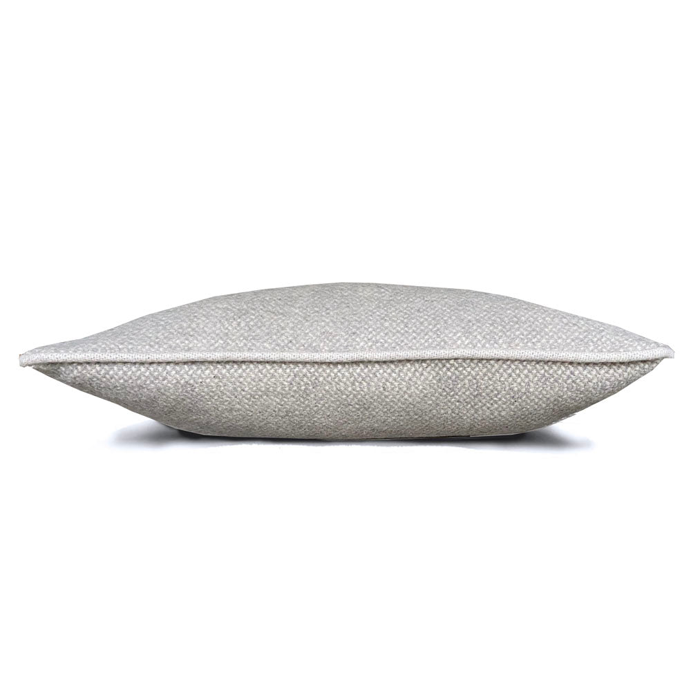 Malagoon cushion - textured grey - 35x60cm recycled wool