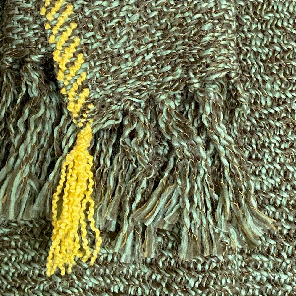 Malagoon throw Mélange - olive green - 125x150cm