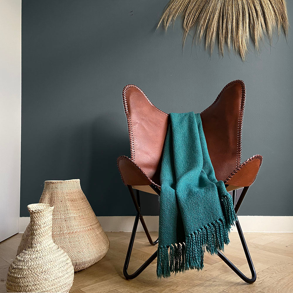 Malagoon throw - pine green - 127x152cm 100% cotton
