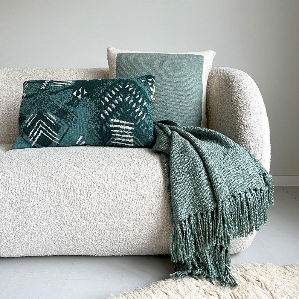 Malagoon Cushion Cover Poster - sage green - 50x50cm 100% organic cotton