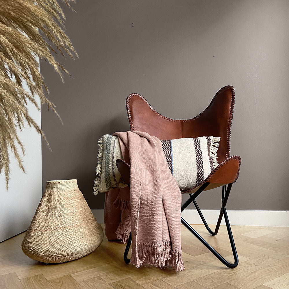 Malagoon throw - powder pink - 127x152cm 100% cotton