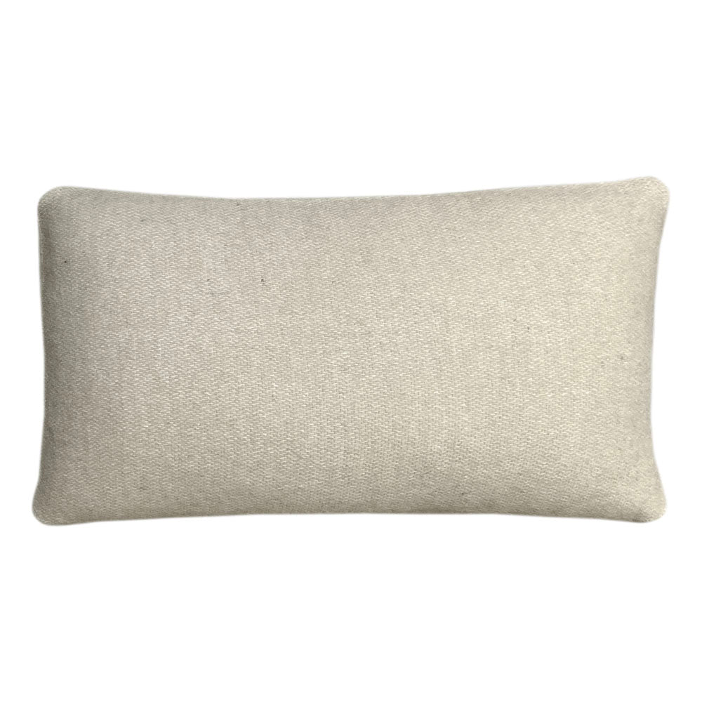 Malagoon cushion - beige reversible - 35x60cm recycled wool