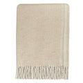 Malagoon throw - beige reversible - 130x170cm recycled wool