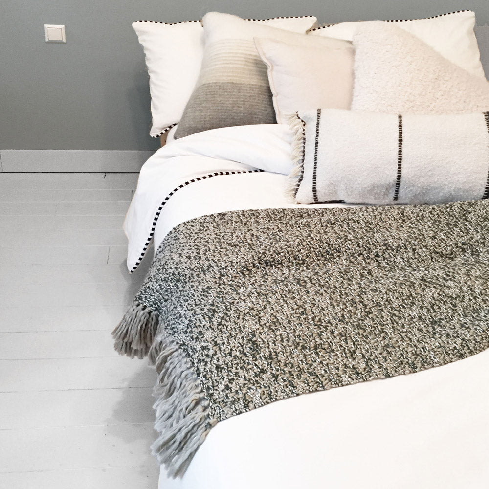 Malagoon Sand throw - beige mélange - 125x150cm