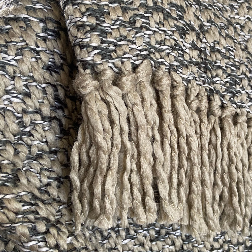 Malagoon Sand throw - beige mélange - 125x150cm