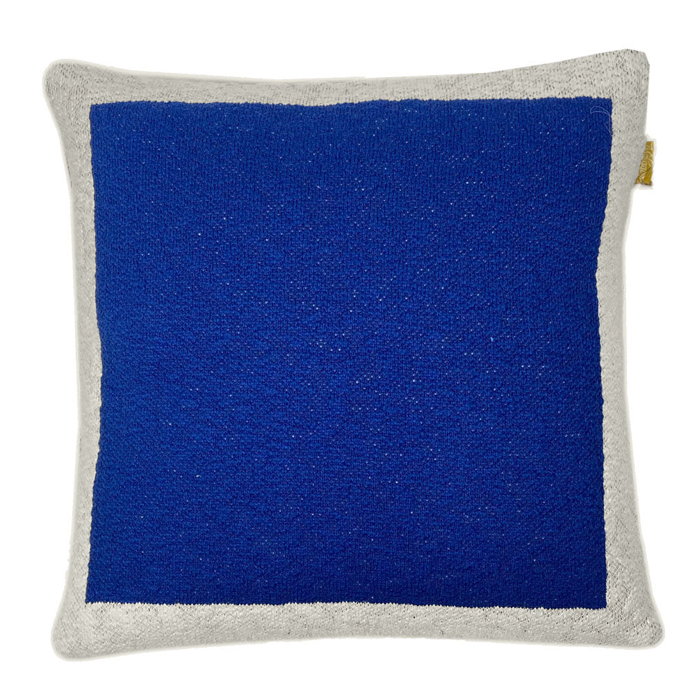 Malagoon cushion Poster - blue - 50x50cm 100% organic cotton