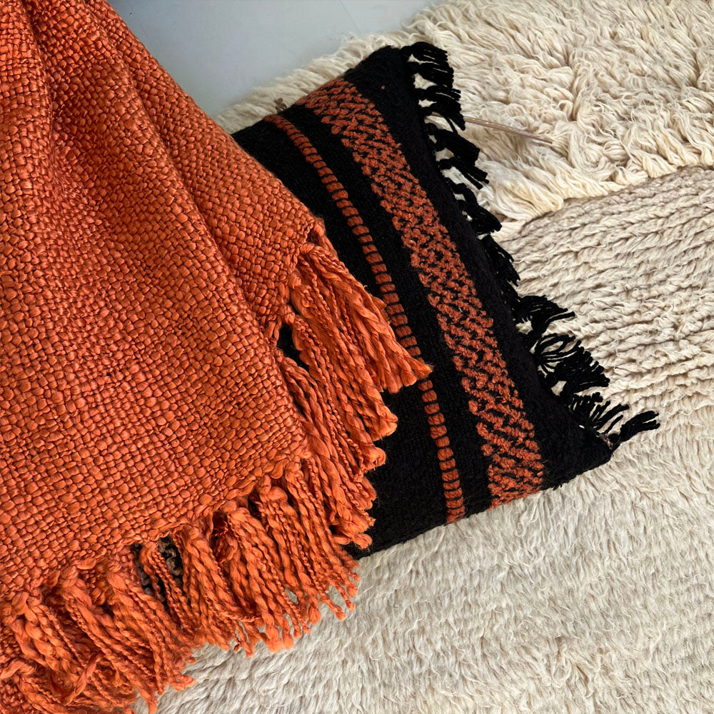 Malagoon Spicy throw - orange - 125x150cm