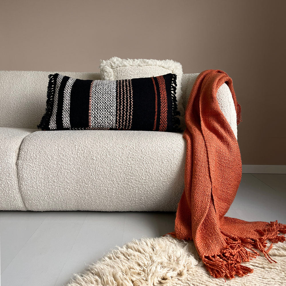 Malagoon Spicy throw - orange - 125x150cm