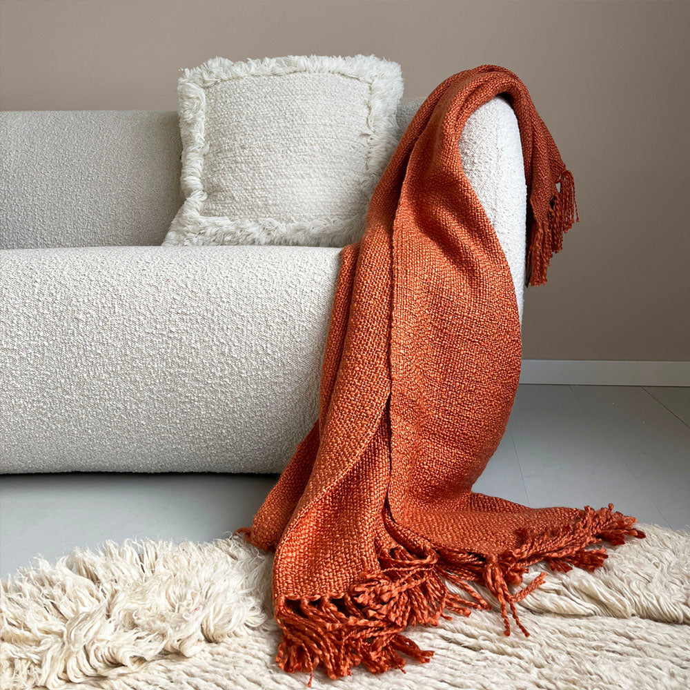 Malagoon Spicy throw - orange - 125x150cm