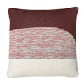 Malagoon cushion Sunset - rust brown - 50x50cm 100% organic cotton