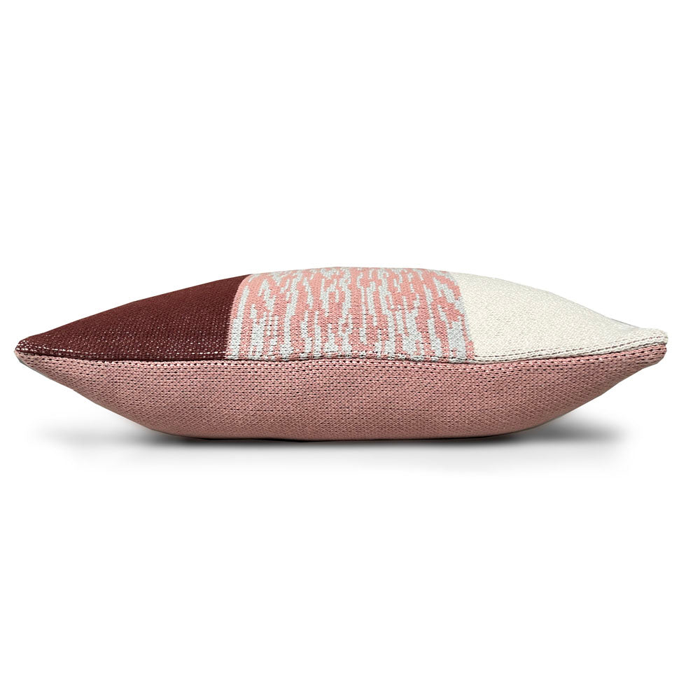 Malagoon cushion Sunset - rust brown - 50x50cm 100% organic cotton