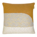 Malagoon cushion Sunset - ochre yellow - 50x50cm 100% organic cotton