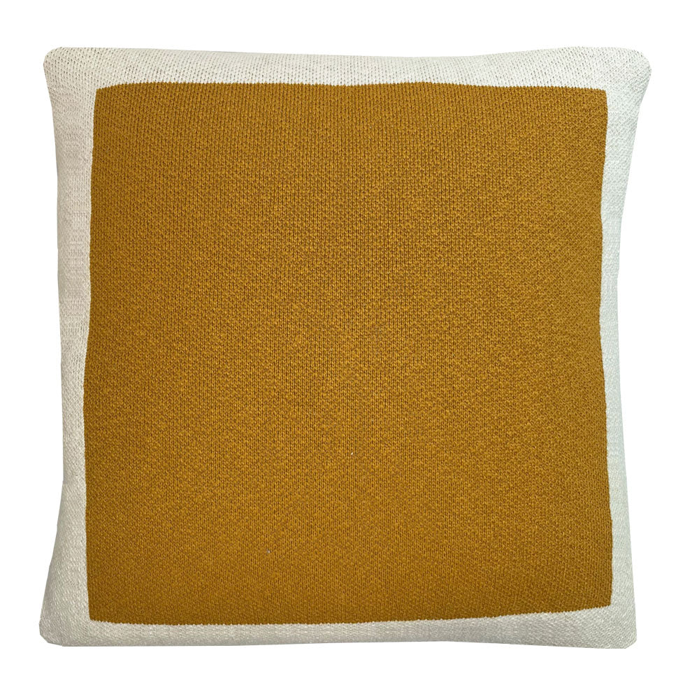 Malagoon cushion Poster - sunset yellow - 50x50cm 100% organic cotton