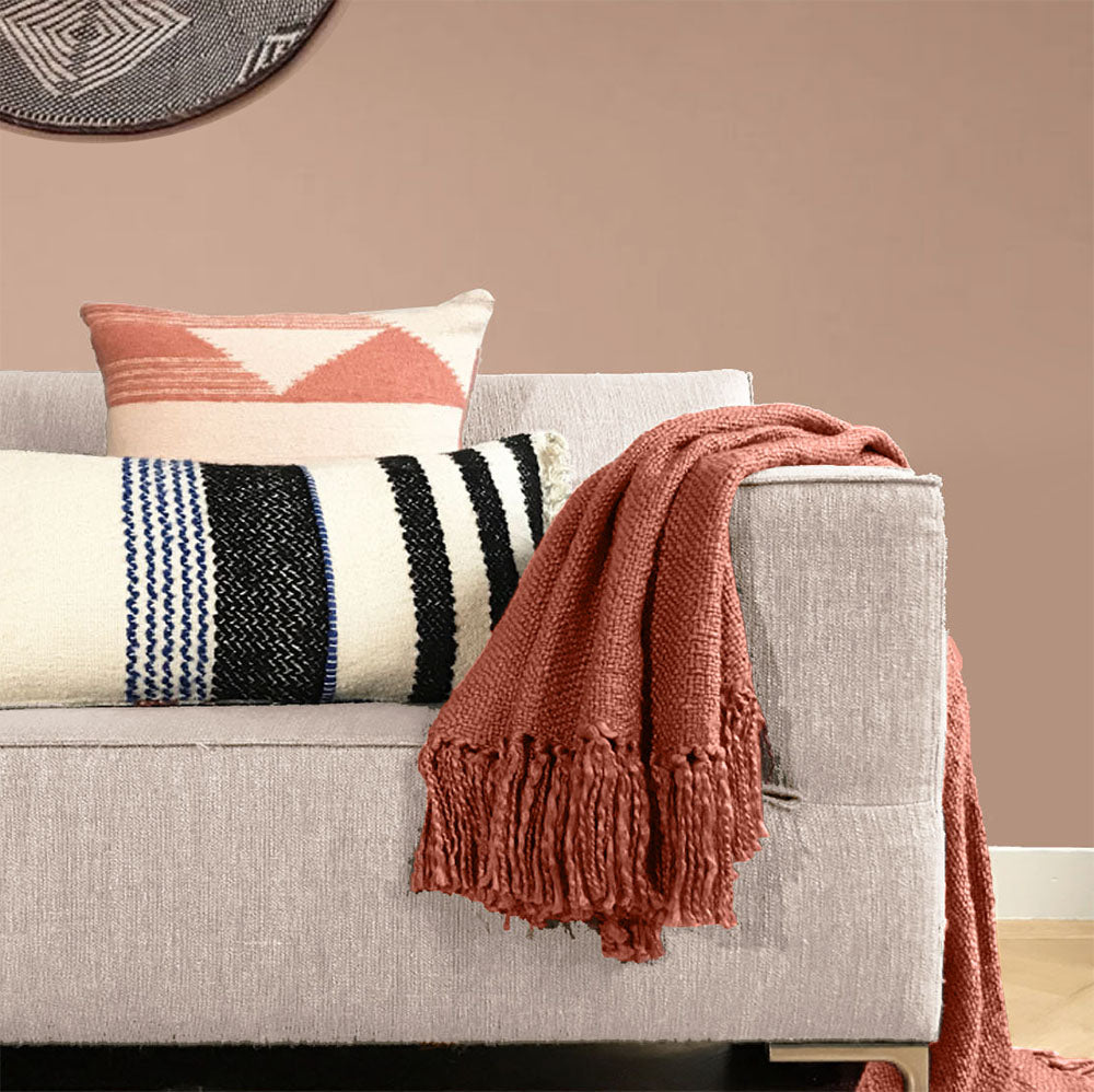Malagoon throw - terracotta - 127x152cm 100% cotton