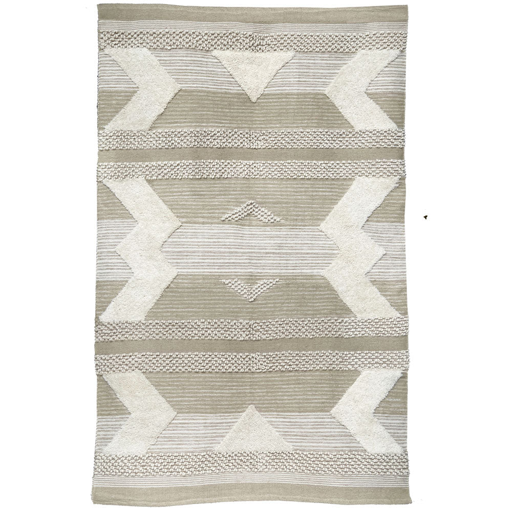 Malagoon rug Treasure - ivory white - 160x260cm 100% wool
