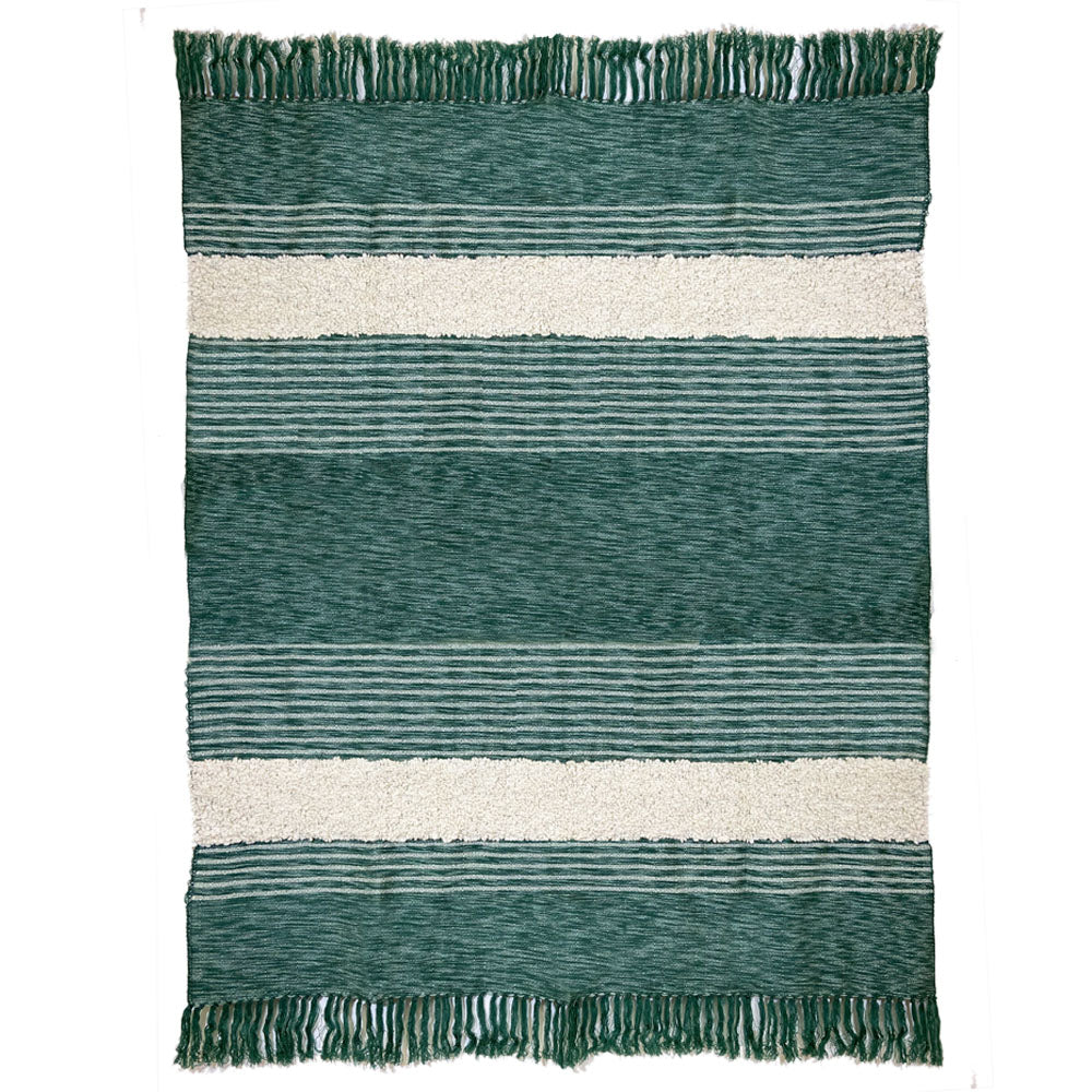 Malagoon Tribal throw - green melange - 125x150cm