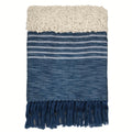 Malagoon Tribal throw - indigo blue mélange - 125x150cm