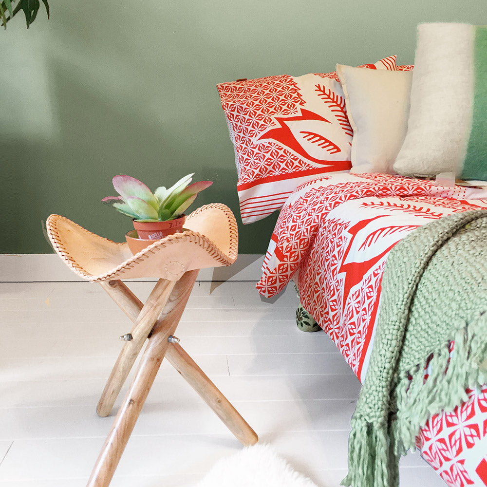 Tucan red duvet cover