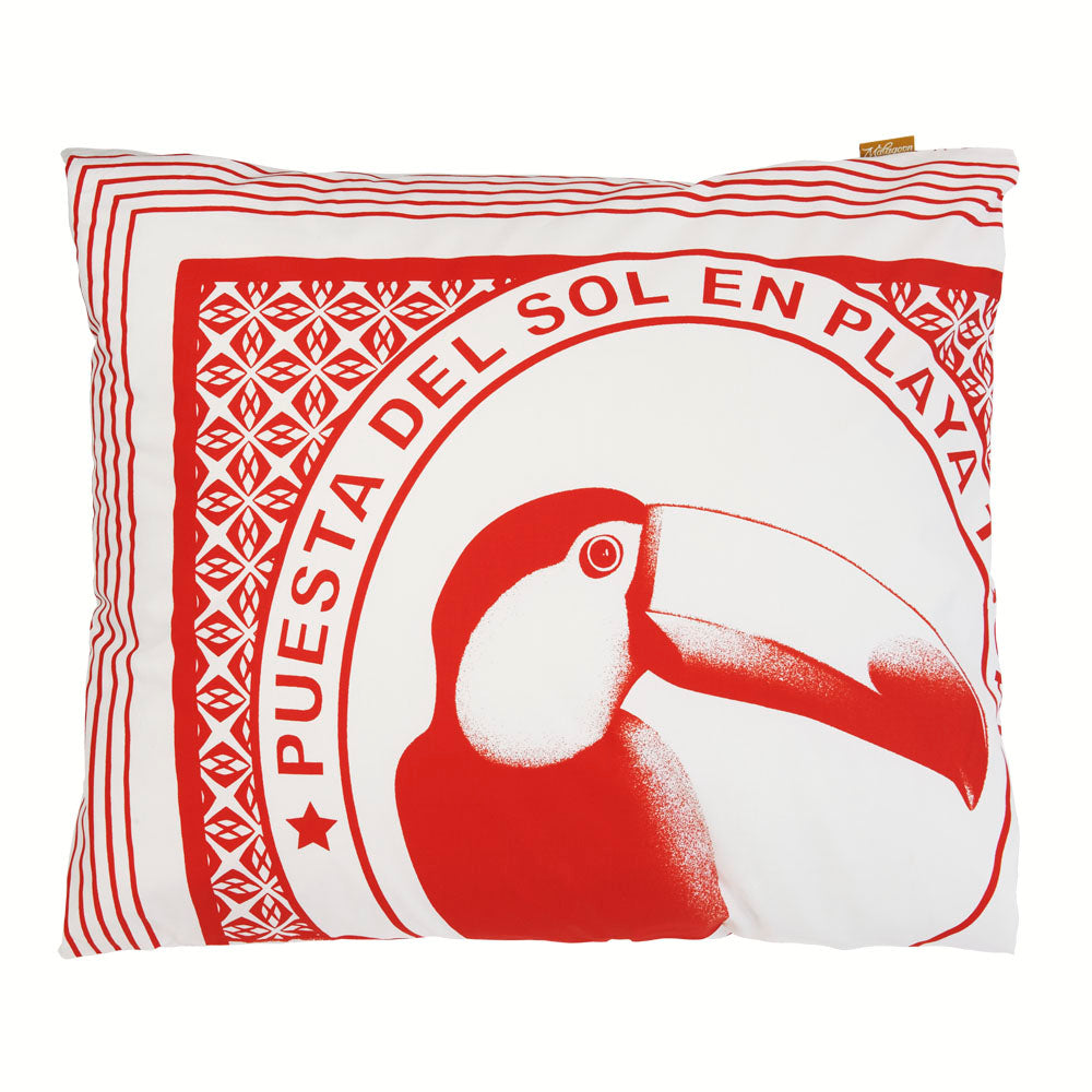 Tucan red duvet cover
