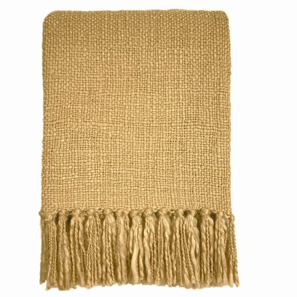Malagoon Vintage throw - yellow - 125x150cm