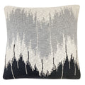 Malagoon Wave cushion - anthracite - 50x50cm 100% organic cotton