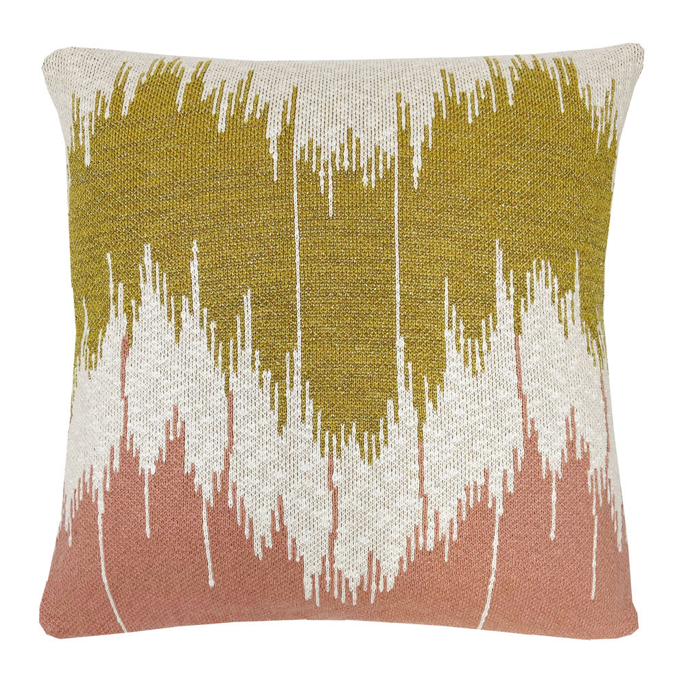 Malagoon Wave cushion - pink - 50x50cm 100% organic cotton