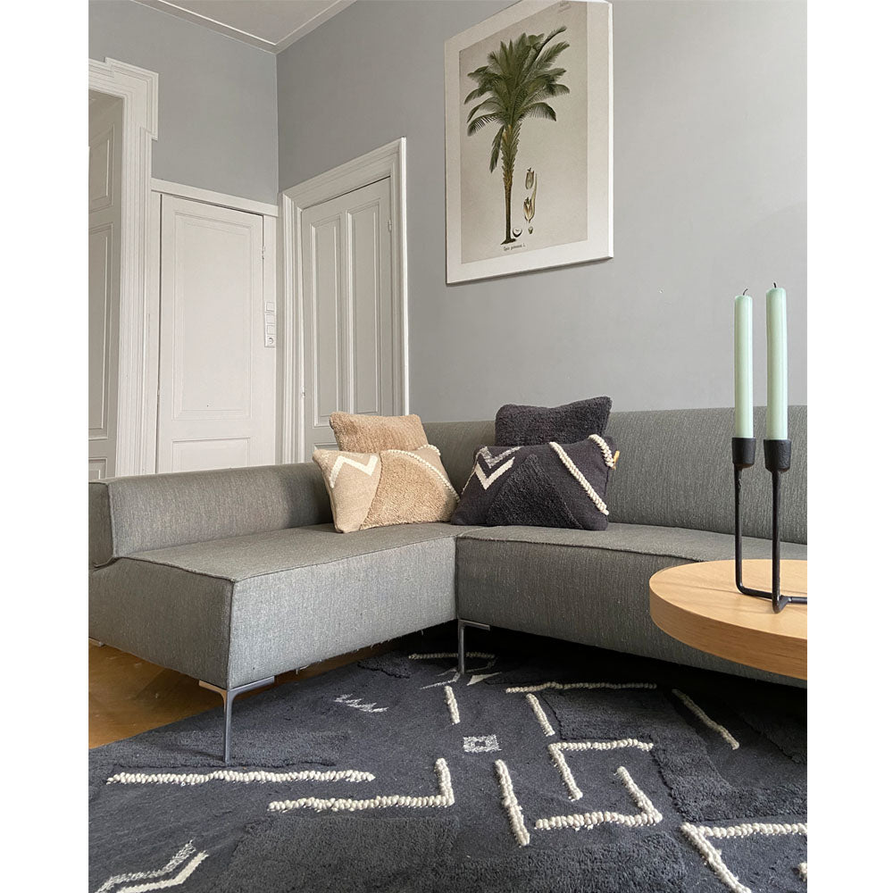 Malagoon Wonder rug - anthracite grey - 160x260cm 100% wool