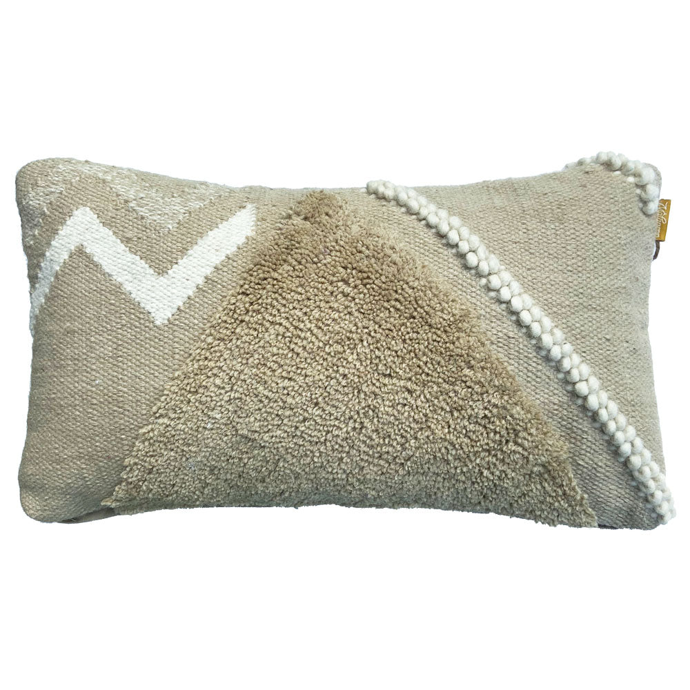 Malagoon Wonder cushion - cocoon beige - 35x60cm 100% wool