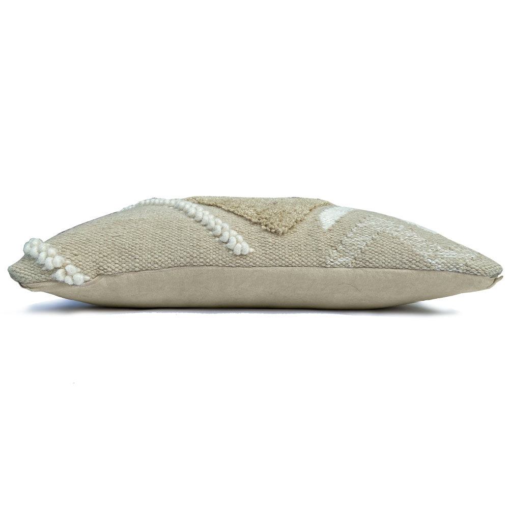 Malagoon Wonder cushion - cocoon beige - 35x60cm 100% wool