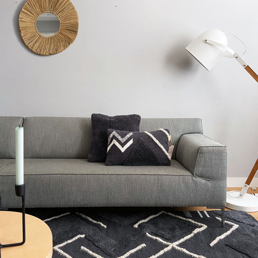 Malagoon Wonder cushion - cozy grey - 35x60cm 100% wool