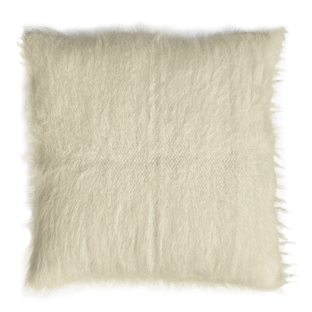 Malagoon floor cushion Zigzag – off-white, shades of grey – 90x90 cm, 100% wool